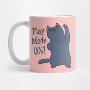 Play Mode ON Cat Mug